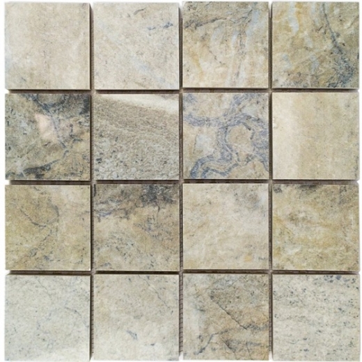 Navarti 3x3 Petra Gris Porcelain Mosaic Tile by Soho Studio TLNV3X3PTRGRIS