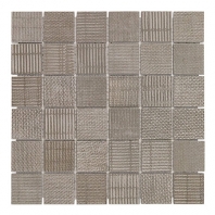 Soho Studio Organic Rug 2x2 Teak Mosaic Tile- TLGMORGTEAK2X2